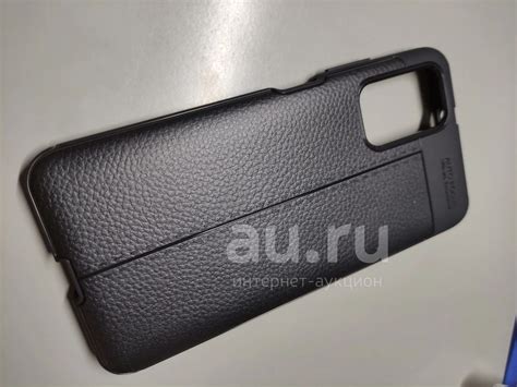 Чехол для Xiaomi POCO M3 Leather\цвет чёрный\материал термопластичный ...