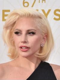 Chin Length Bob Wigs Wavy Blonde Lace Front Chin Length Bobs Lady Gaga Wigs