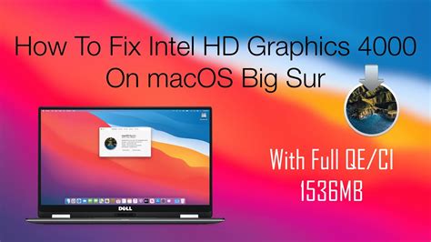 How To Fix Intel Hd Graphics On Macos Big Sur Hackintosh Ivy