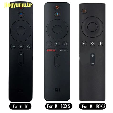 Jubr Controle Remoto Via Voz Para Xiaomi Mi Tv Box Mi Box S Bluetooth