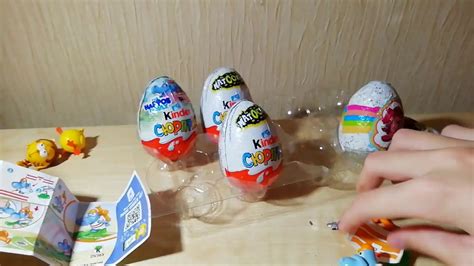 Открываю шоколадные яйца. Мини шоколадный МИКС. Конфитрейд и киндер ...