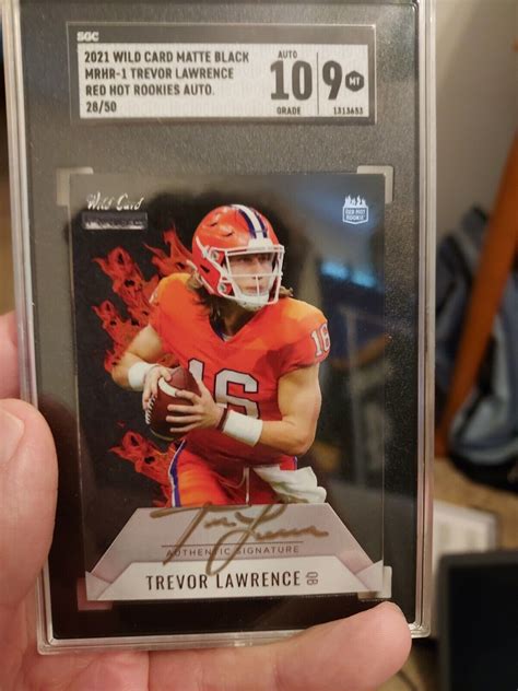 Topps X Trevor Lawrence Football Card Database The Entire