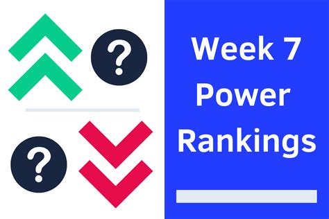 NFL Pickwatch - NFL Power Rankings Week 7