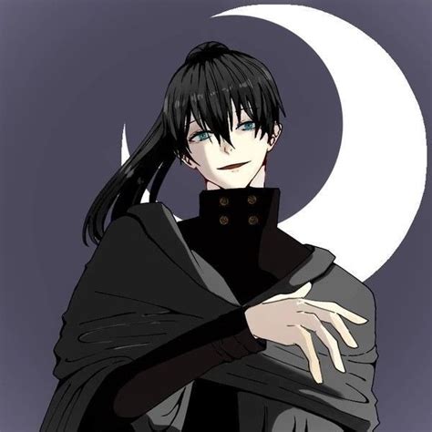 An Anime Character With Long Black Hair Wearing A Cape And Holding His