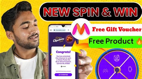 Cadbury New Spin Loot Win Free Myntra Gift Card Free Product