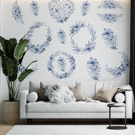 Watercolor Flowers Removable Wallpaper