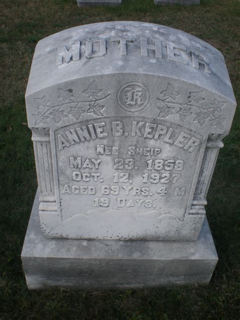 Anna Barbara Sheip Kepler Find A Grave Memorial