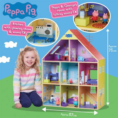 Peppa Pig Wooden Playhouse | Smyths Toys UK