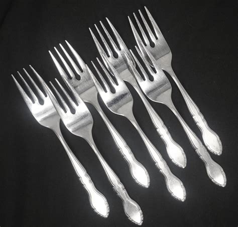 Imperial Stainless Korea Newfield Salad Fork Set Of 7 6 12 Long Ebay