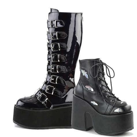 Demonia Gothic Boots Goth Shoes Platform Boots For Men And Women