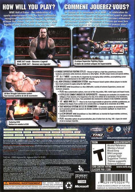 Wwe Smackdown Vs Raw Box Shot For Xbox Gamefaqs