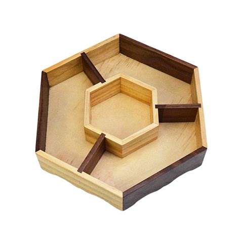 Wooden Snack Box Wooden Dried Fruit Box Sectional Storage Container