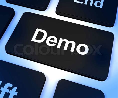 Demo Computer Key To Download A Version ... | Stock Photo | Colourbox
