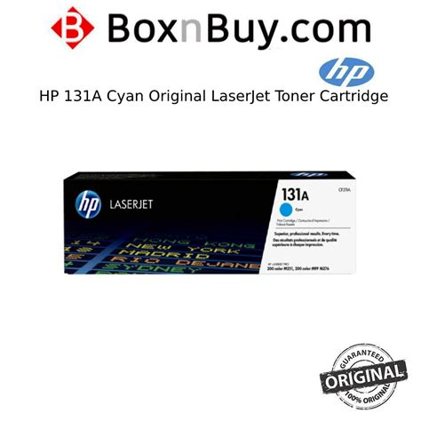 Hp 131a Cyan Original Laserjet Toner Cartridge Shopee Malaysia