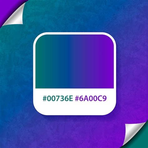 Premium Vector | Blue and purple gradient color palette background with hex