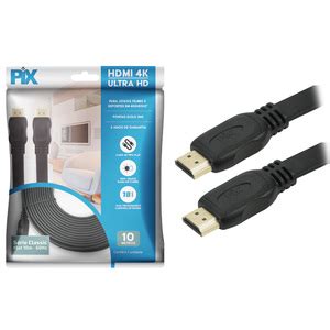 Cabo Hdmi Slim 2 0 4k Ultrahd 3d 19 Pinos Hdr 10 Metros Pix Leroy Merlin