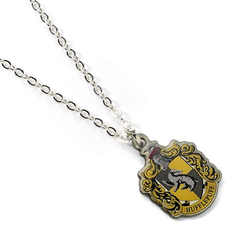 Harry Potter Pendentif Et Collier Plaqu S Argent Hufflepuff La