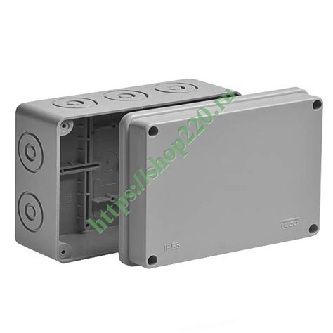 Коробка распаячная Tyco Ruvinil 150х110х70 для открытой проводки без ...