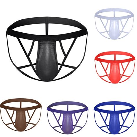 Mens Ice Silk Sexy Briefs Male Men Slow Waist Micro Bikini G Strings Panties Lingerie Set For