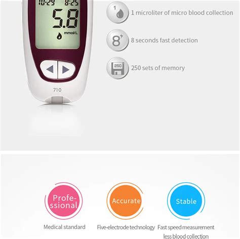 Глюкометр yuwell 710, измеритель уровня глюкозы в крови, измеритель ...