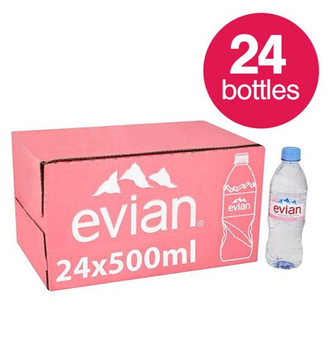 Evian Still Natural Mineral Water 24 X 500ml Seahorse Trading