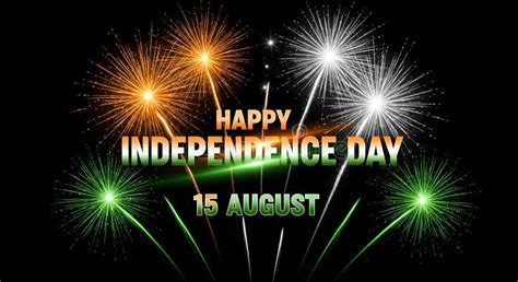 indian independence day celebration  august  colorful fireworks