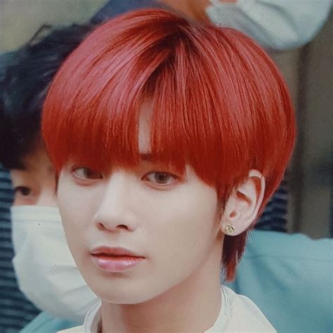 Pin By Hope ⁷ 𖧵₊ ˚ On Tomorrow X Together 투모로우바이투게더 Txt Txt Vogue Photoshoot Red Hair