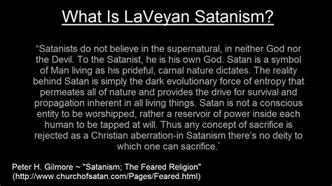 Laveyan Satanism Explained Youtube