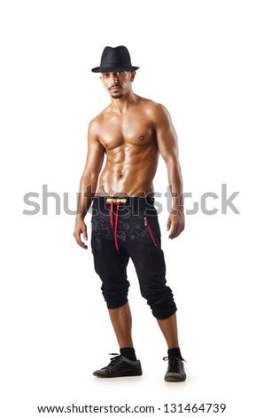 Muscular Sexy Naked Man Dancing Studio Stock Photo 100798882 Shutterstock
