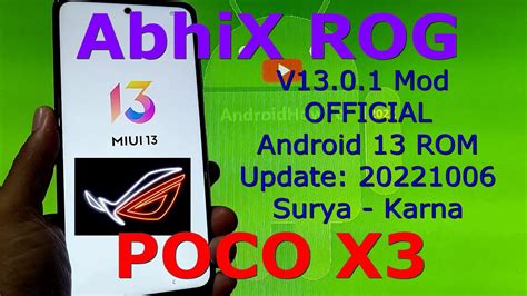 Abhix Rog Edition V Mod For Poco X Android Update