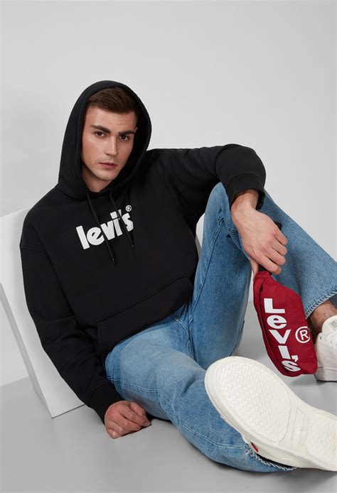Мужское черное худи Levi’s® 38479;0079 — Ultrashop
