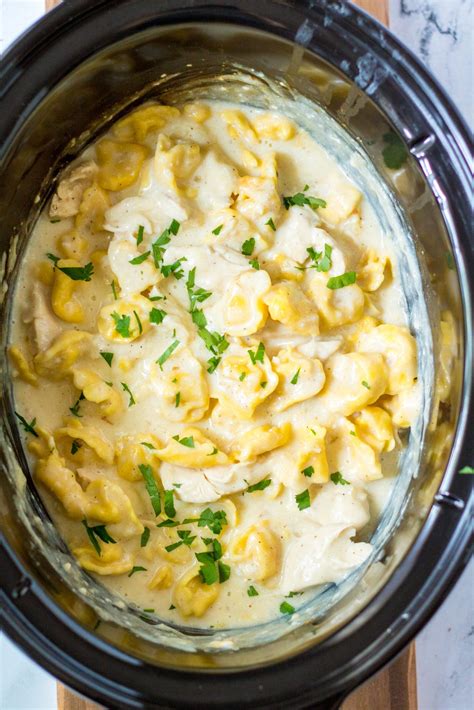 Slow Cooker Chicken Tortellini Crock Pot Tortellini Cheese Tortellini