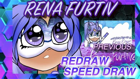 RENA FURTIVE CLOSE UP SPEED DRAW Redrawn Better From Last Time 5