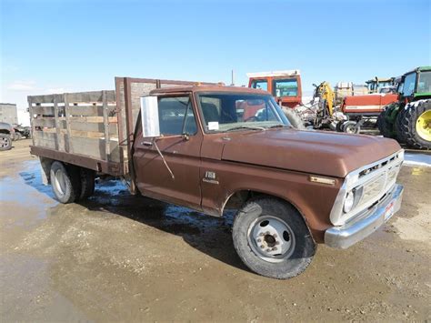 Sold 1975 Ford F 350 Flatbed Dually Pickup Other Equipment With