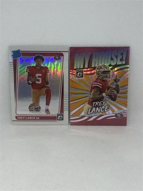 Trey Lance Donruss Optic Rated Rookie Silver Prizm Variation My