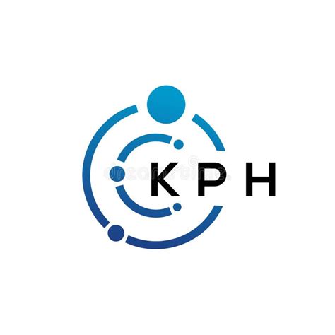 kph letter technology logo design  white background kph creative