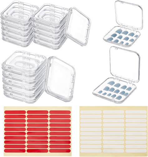 Amazon BENECREAT 20Pcs 2 Sizes Press On Nail Storage Box With 2