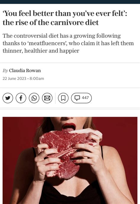 Dr Shawn Baker 🥩 On Twitter The Rise Of The Carnivore Diet