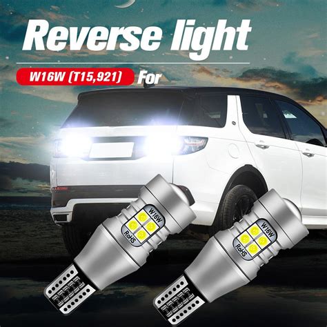 Satın alın 2pcs LED Reverse Light Blub Lamp W16W T15 921 Canbus For