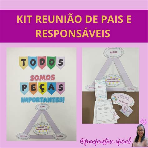 Kit reunião de pais pirâmide Fran Faustino Hotmart