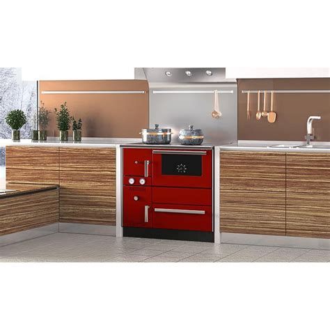 Wood Cooker Stove With Back Boiler Alfa Plam Alfa Term Red Kw