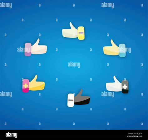 Thumbs Up Hand Gesture Icons Stock Vector Image Art Alamy