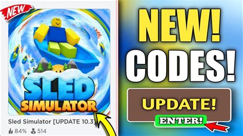 New [update 10 3] All Codes For Sled Simulator 2023 Roblox Codes