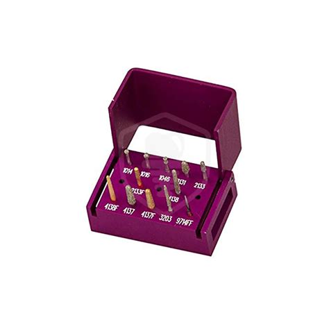 EDO002 Kit 12 Fresas Diamantadas Inlay Onlay Microdont Odontologia