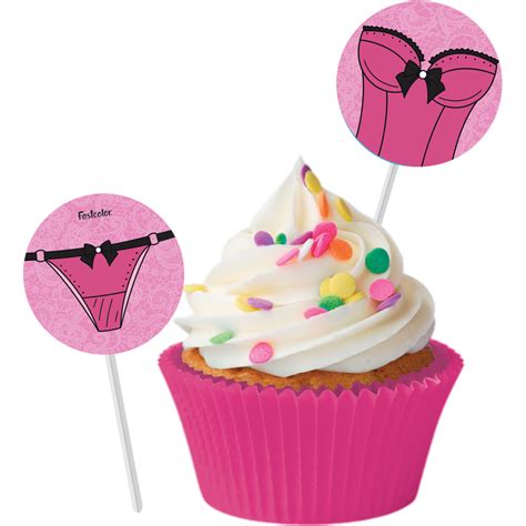 Bandeirinhas para Docinhos Chá de Lingerie 8 Unidades Alegra Festa Artigos para Festas