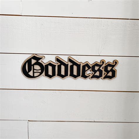 "This gothic-style/ traditional tattoo inspired Goddess sign was ...