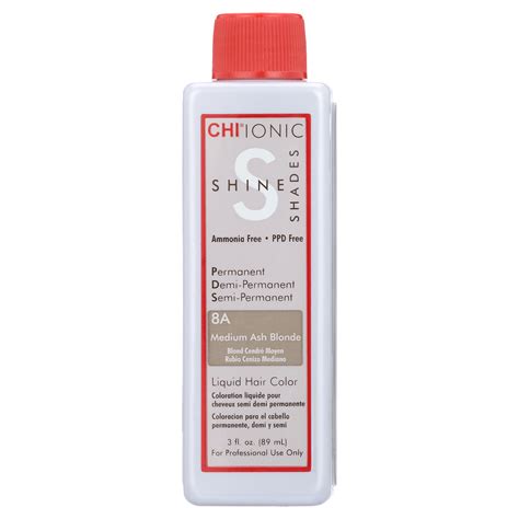 Chi Ionic Shine Shades Liquid Hair Color A Medium Ash Blonde Oz Walmart