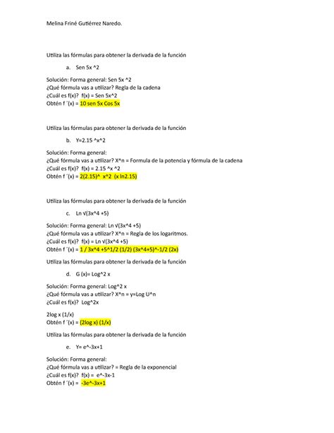 Ejercicio Fundamentos Matem Ticos Melina Tecmilenio Studocu