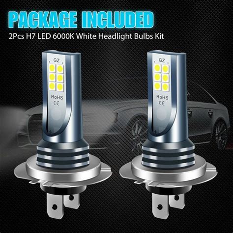 Cheap Pcs H Led Headlight Bulb Kit Car Fog Light Bulbs High Low Beam