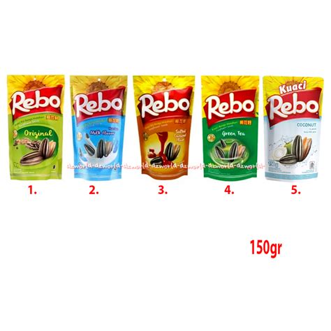 Jual Rebo Kuaci Gr Original Milk Flavour Salted Flavour Green Tea